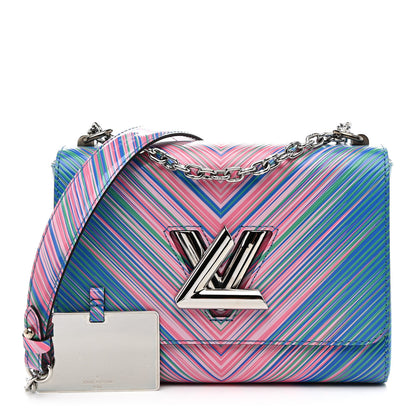Louis Vuitton Epi Tropical Twist Shoulder Bag MM Blue Rose 3 of 11