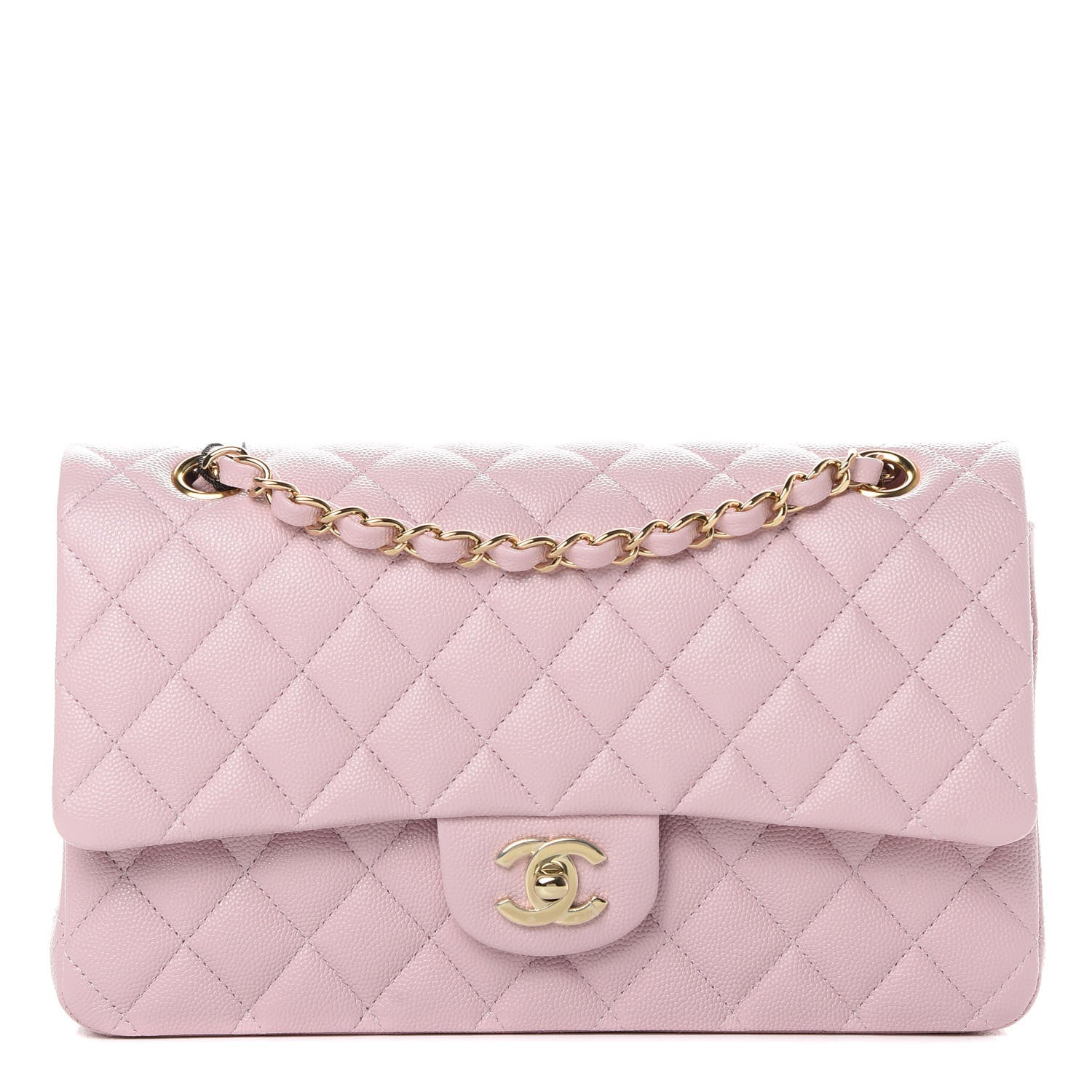 Chanel Caviar Quilted Medium Double Flap Light Pink 1 of 11