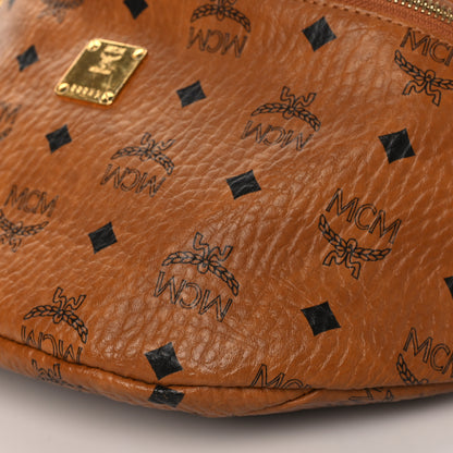 MCM Visetos Medium Fusten Belt Bag Cognac 9 of 9
