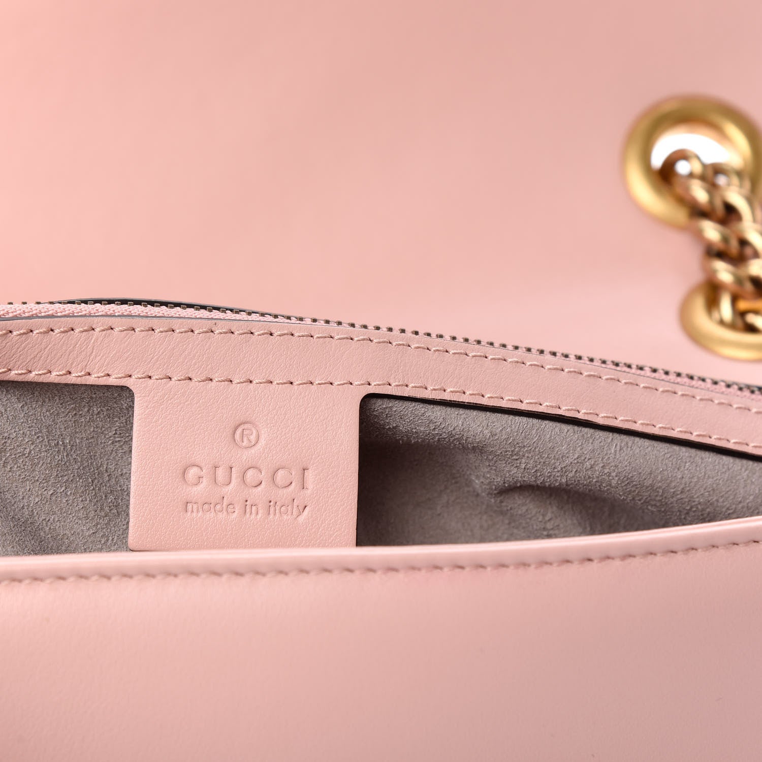 Gucci Calfskin Matelasse Small GG Marmont Shoulder Bag Perfect Pink 6 of 9