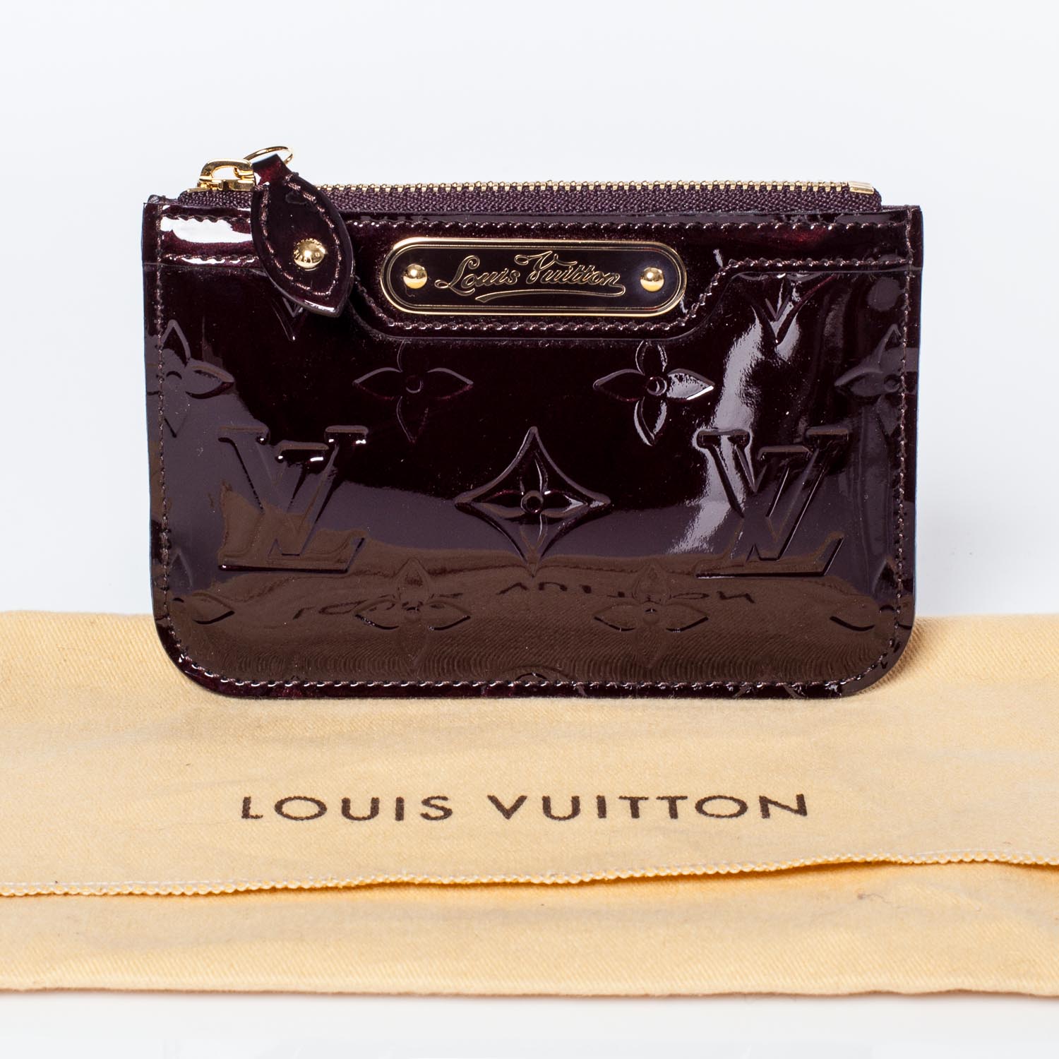 Louis Vuitton Vernis Key Pouch Amarante 8 of 8