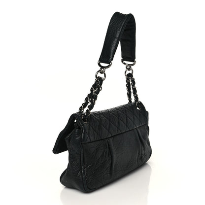 Chanel Distressed Lambskin Lady Braid Flap Black 3 of 9