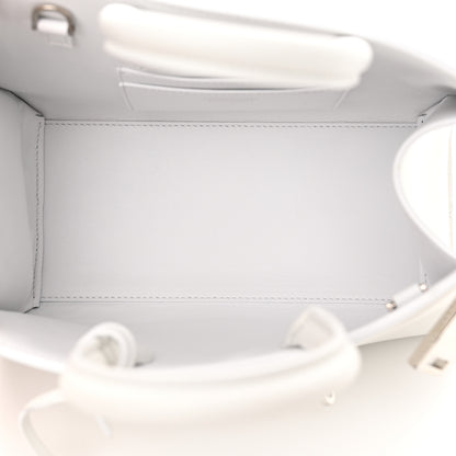Salvatore Ferragamo Natural Grain Calfskin Mini Hug Bag Optic White 5 of 13