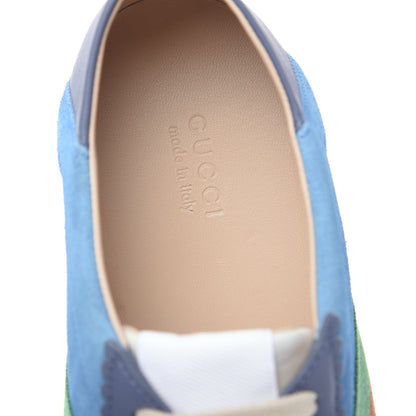 Gucci Suede Web Womens Rocket Sneakers 41 Bright Splash Thunder 6 of 9