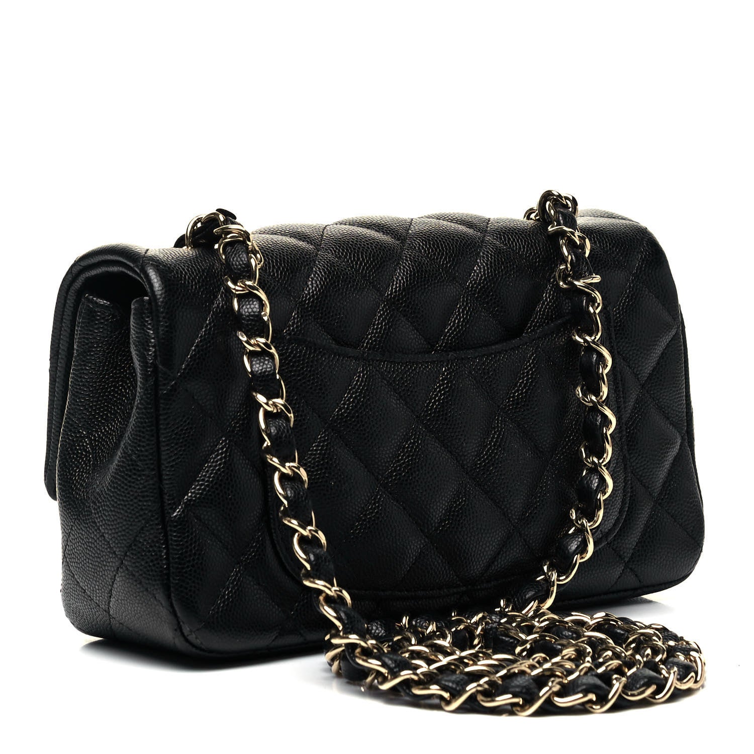 Chanel Caviar Quilted Mini Rectangular Flap Black 3 of 9
