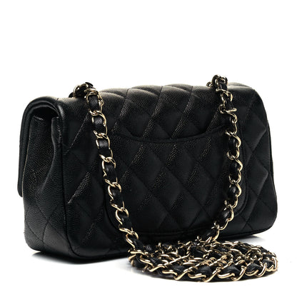 Chanel Caviar Quilted Mini Rectangular Flap Black 3 of 9