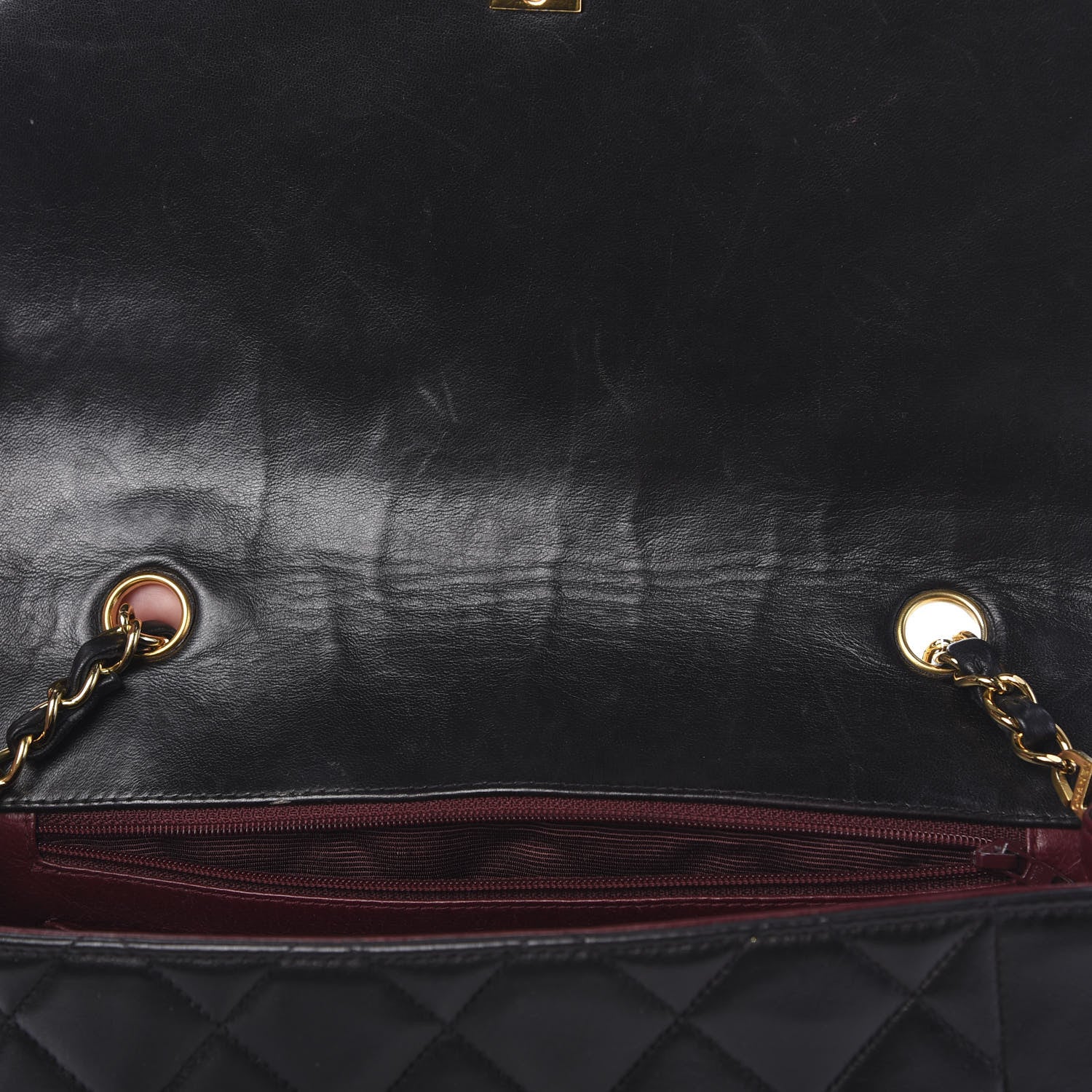 Chanel Lambskin Quilted Small Single Flap Black 9 of 19