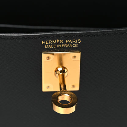Hermes Epsom Mini Kelly Sellier 20 Black 6 of 11