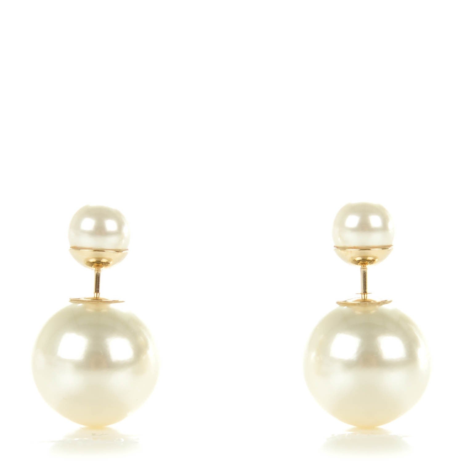 Christian Dior Pearl Mise En Dior Tribal Earrings 1 of 5