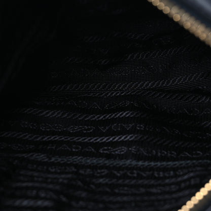 Prada Tessuto Nylon Saffiano Shoulder Bag Black 5 of 14