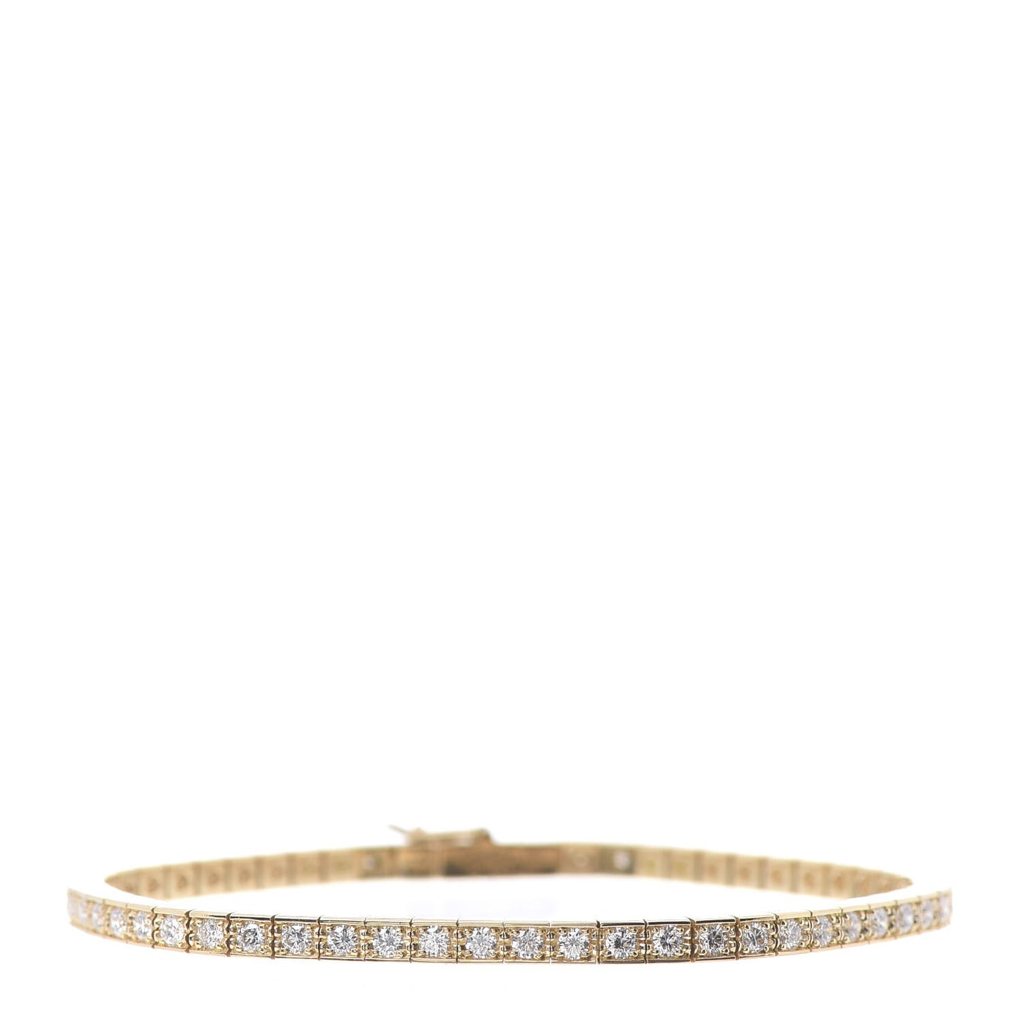 18K Yellow Gold Diamond Lanieres Bracelet 15
