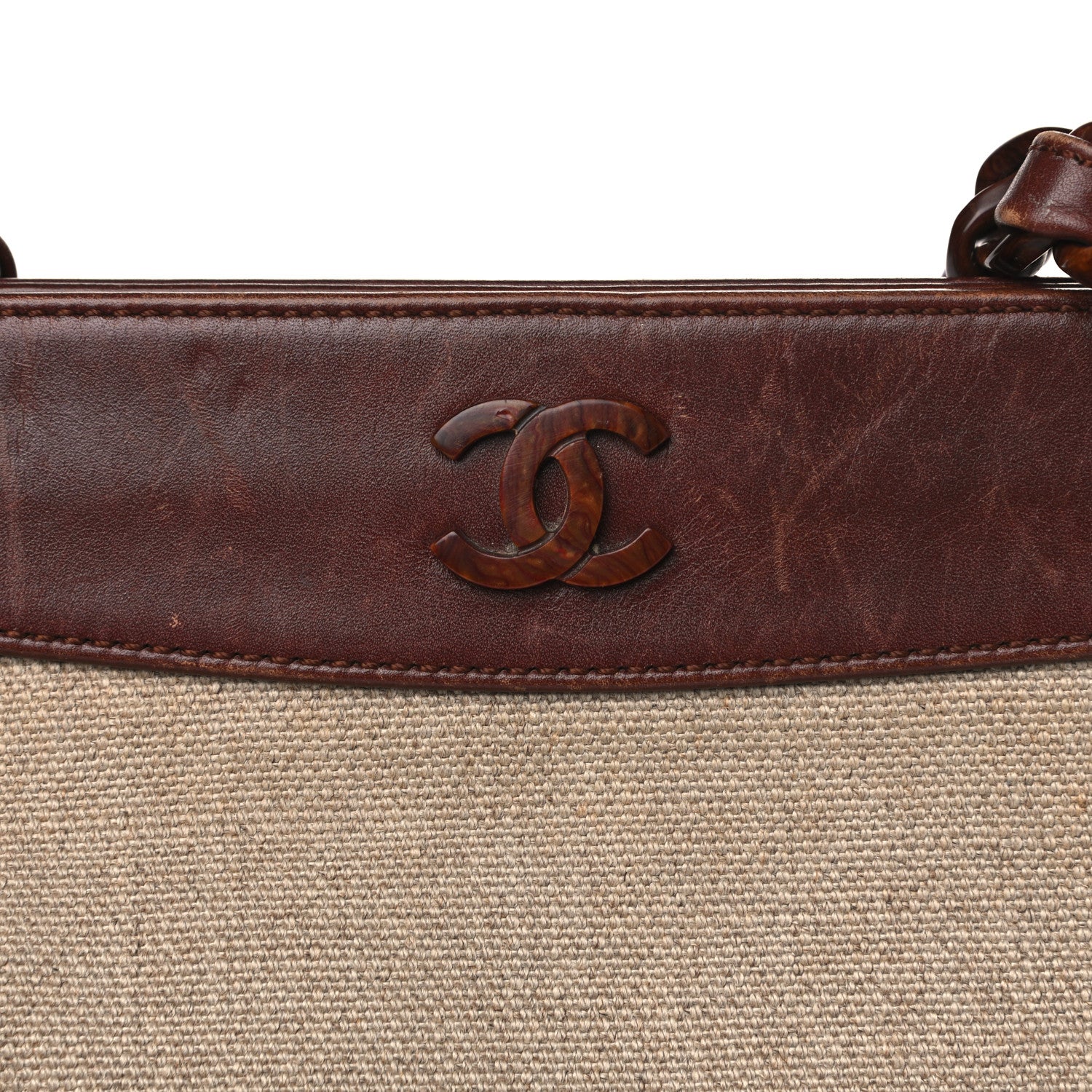 Chanel Linen Tote Beige 13 of 22