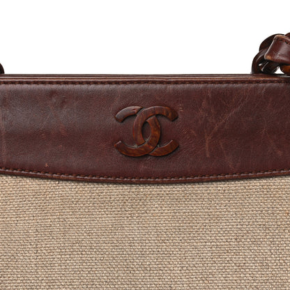 Chanel Linen Tote Beige 13 of 22