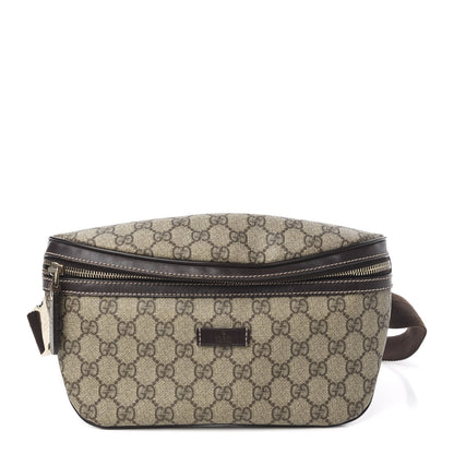 Gucci GG Supreme Monogram Belt Bag Dark Brown 1 of 10