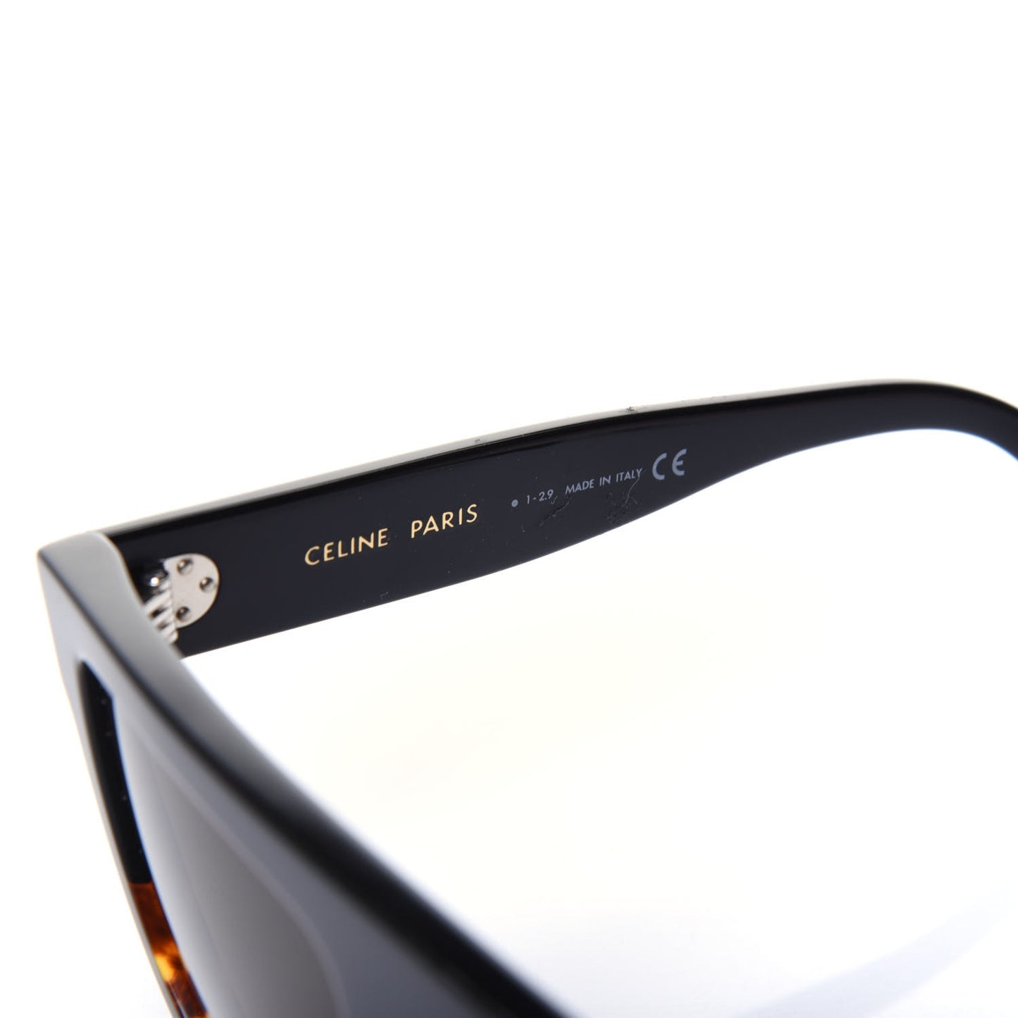 Acetate Aviator Sunglasses CL 40001I Black Havana