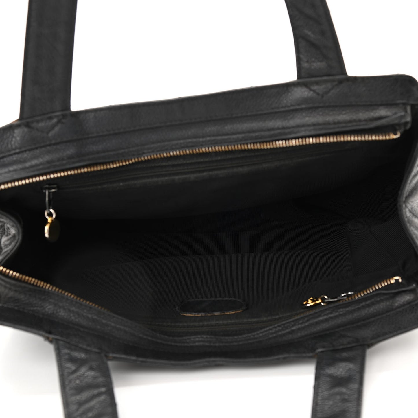 Caviar Quilted CC Tote Black