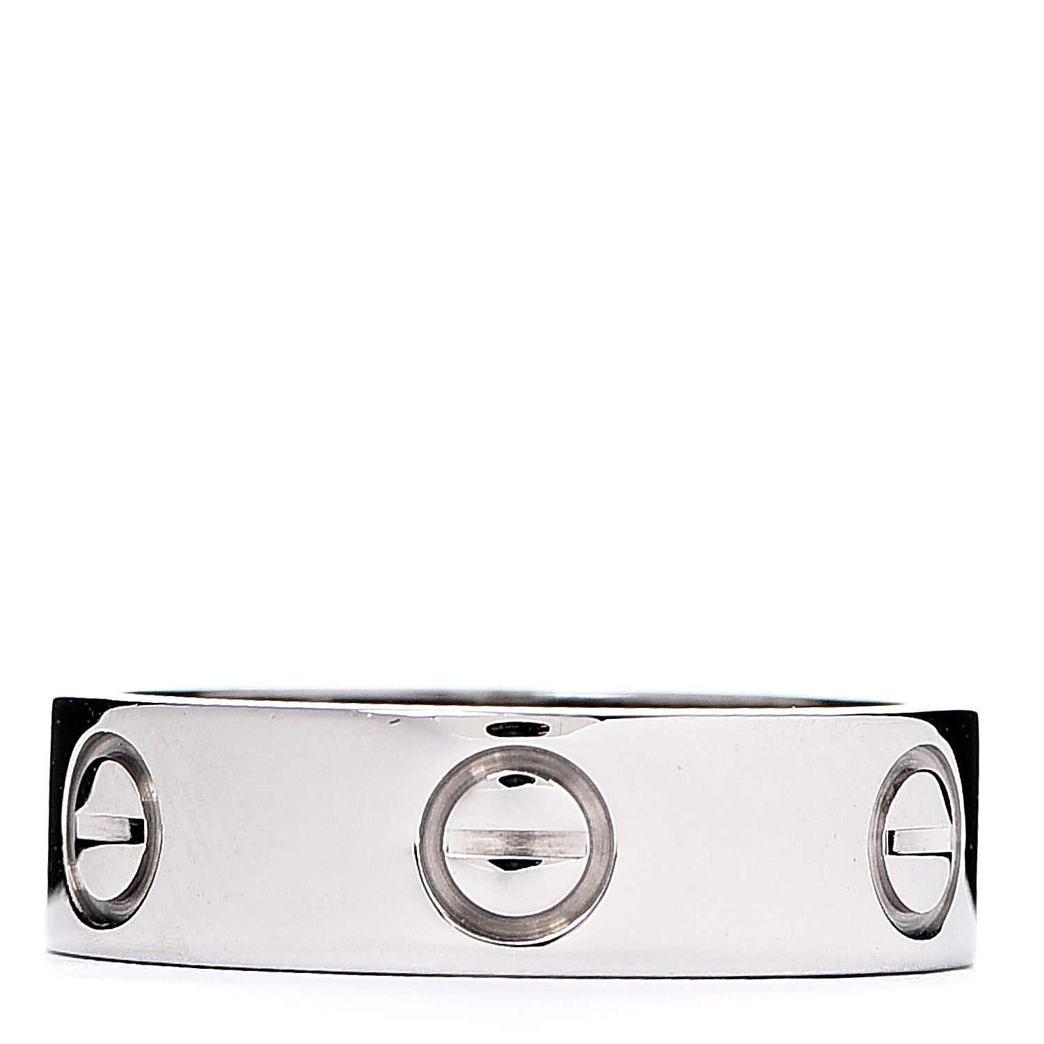 Cartier 18K White Gold 5.5mm LOVE Ring 52 6 2 of 3