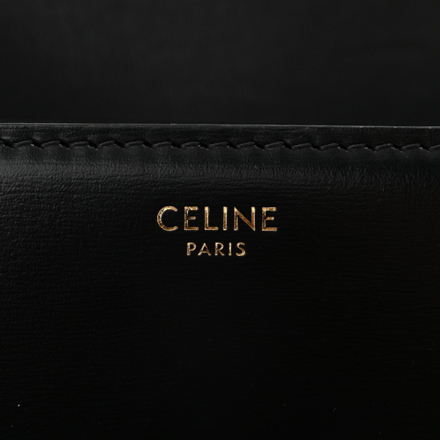 Celine Shiny Calfskin Teen Triomphe Black 6 of 11