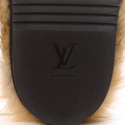 Louis Vuitton Fox Fur Mens LV Easy Mules 8 Brown 6 of 10