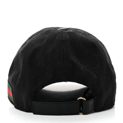 Gucci Monogram Web Baseball Hat XL Black 6 of 9