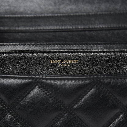 Saint Laurent Lambskin Quilted Small Becky Chain Bag Black 5 of 9