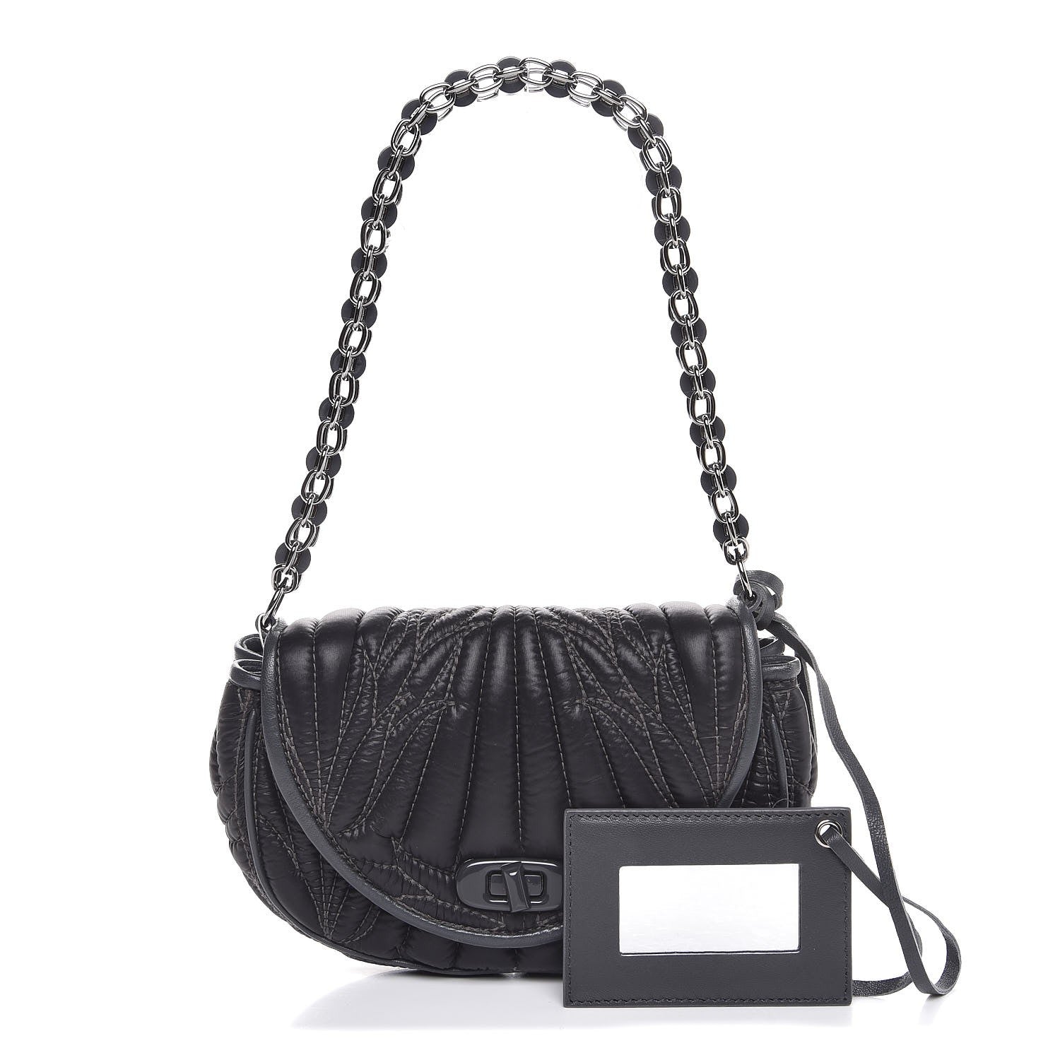 Balenciaga Nylon Quilted Matelasse Shoulder Bag Black 1 of 7