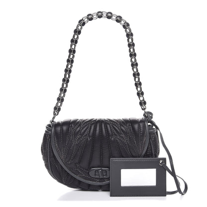 Balenciaga Nylon Quilted Matelasse Shoulder Bag Black 1 of 7
