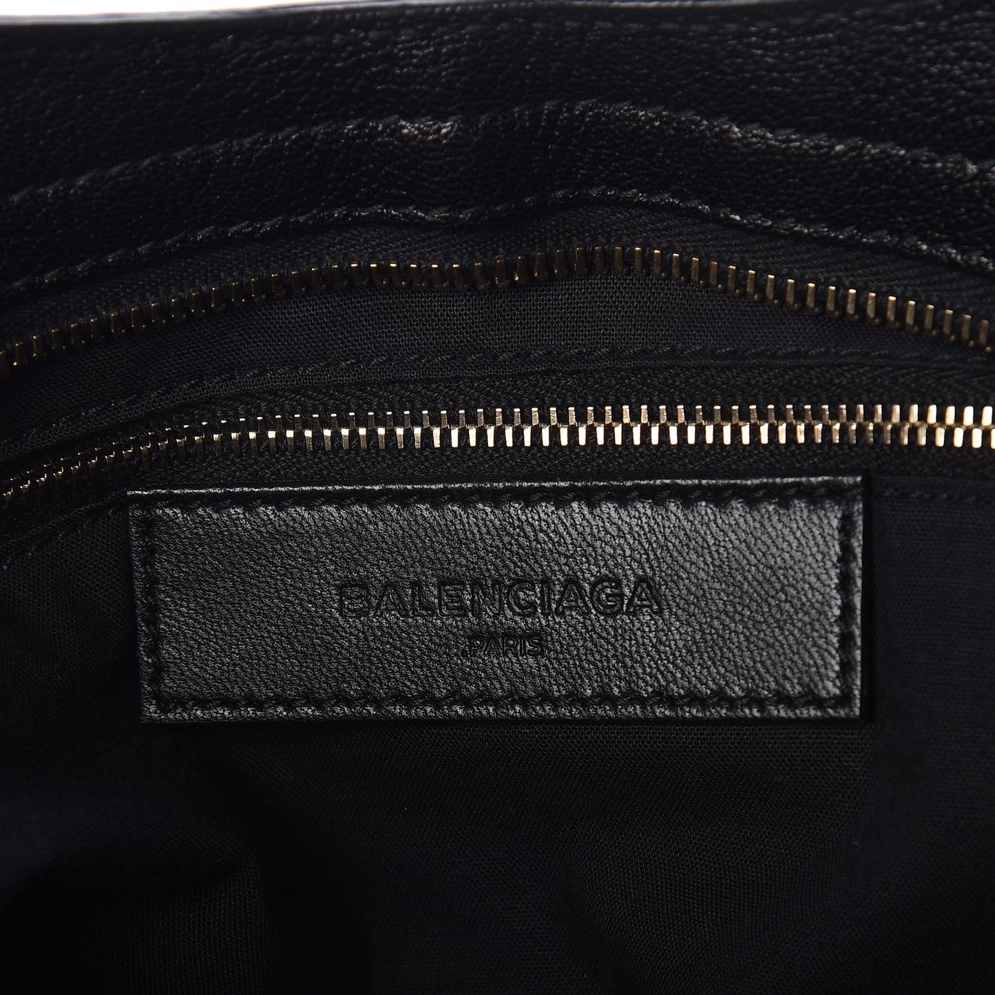 Chevre Gold Metallic Edge Hardware City Black
