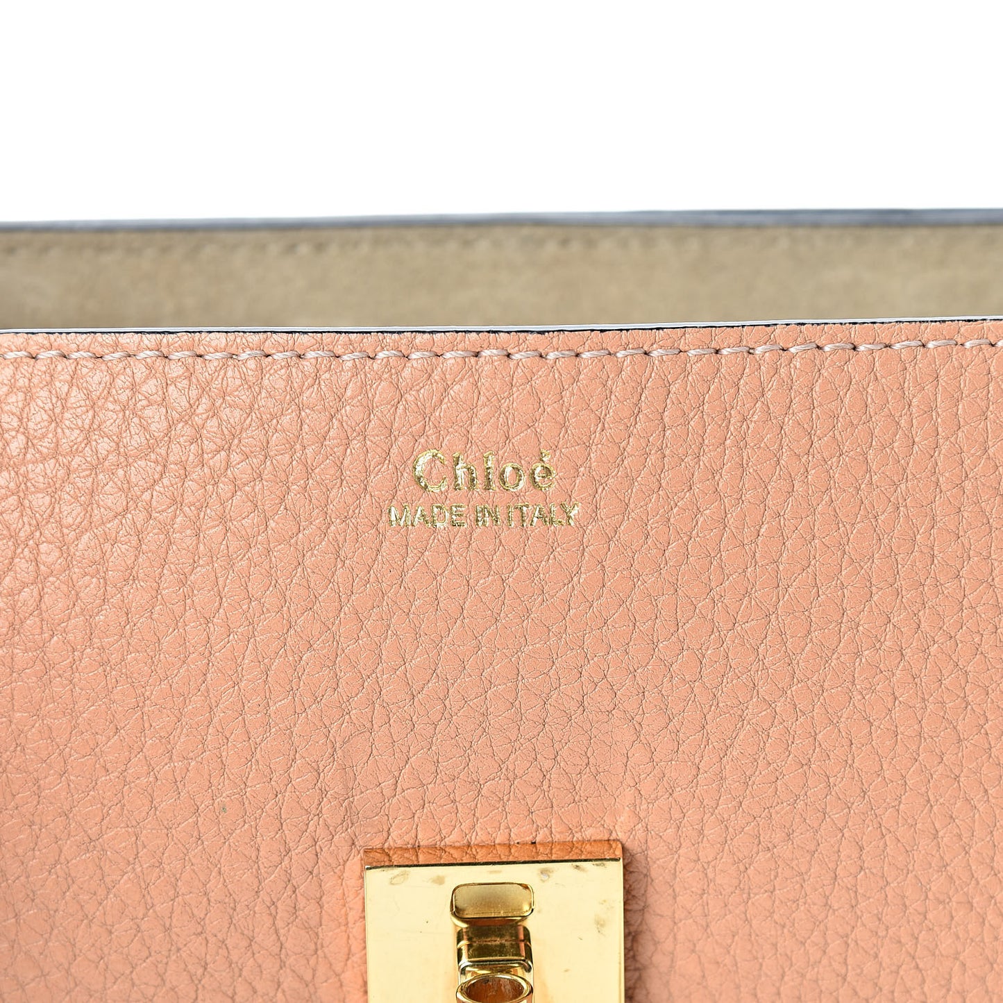 Grained Lambskin Mini Drew Shoulder Bag Gingerbread