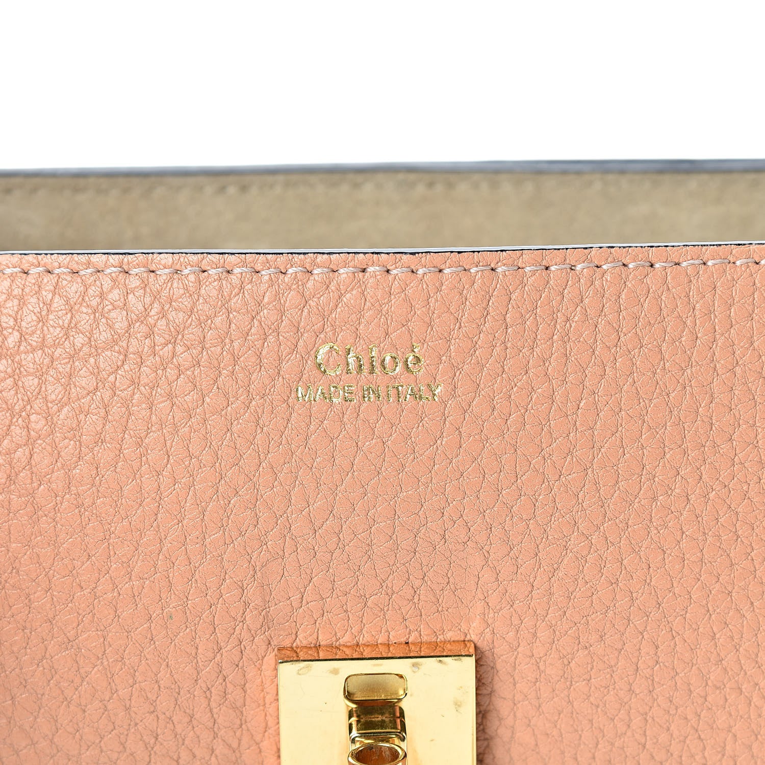 Chloe Grained Lambskin Mini Drew Shoulder Bag Gingerbread 6 of 11