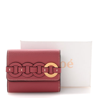 Chloe Grained Calfskin Small Darryl Trifold Wallet Faded Rose 8 of 8