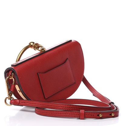 Chloe Calfskin Small Nile Bracelet Minaudiere Bag Dahlia Red 3 of 9