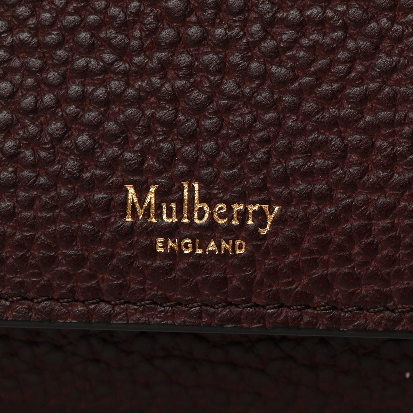 Natural Grain Calfskin Continental Wallet Oxblood
