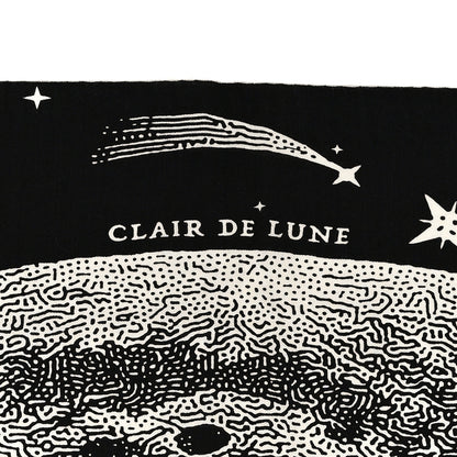 Hermes Silk Cashmere Clair De Lune Shawl 140 Black White 5 of 6