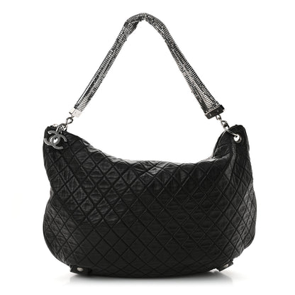 Chanel Lambskin Large Chain Mail Hobo Black 1 of 14
