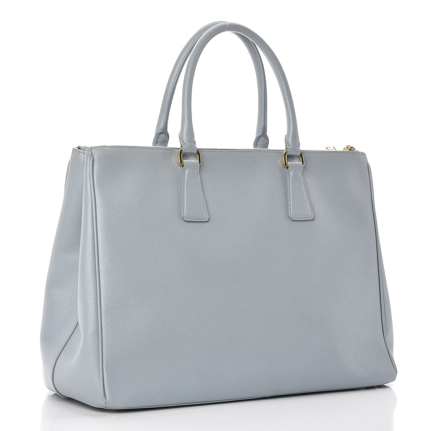 Prada Saffiano Large Galleria Double Zip Tote Lago 3 of 12