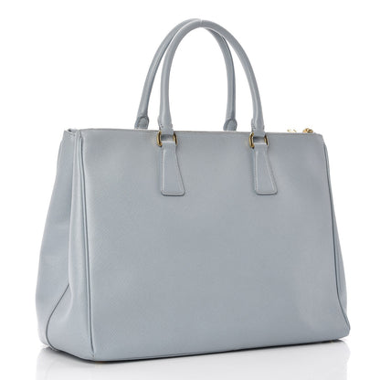 Prada Saffiano Large Galleria Double Zip Tote Lago 3 of 12