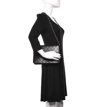 Chanel Lambskin Quilted Medium Single Flap Black 2 of 10