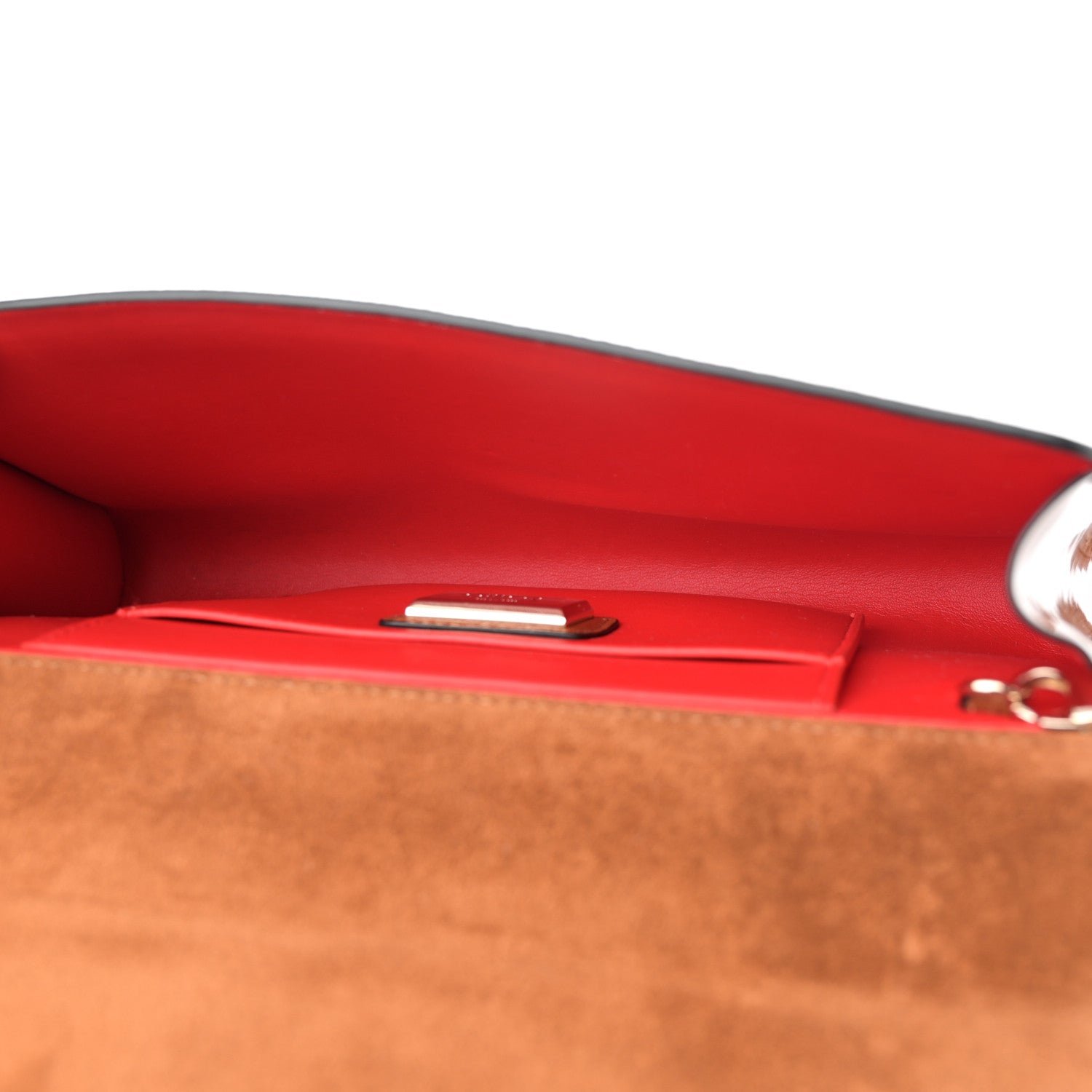 Christian Louboutin Veau Velours Calfskin Vero Dodat Clutch Cannelle 5 of 12