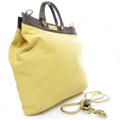 Marc Jacobs Canvas Satin Serafima Frog Bag on Bag Yellow 2 of 10