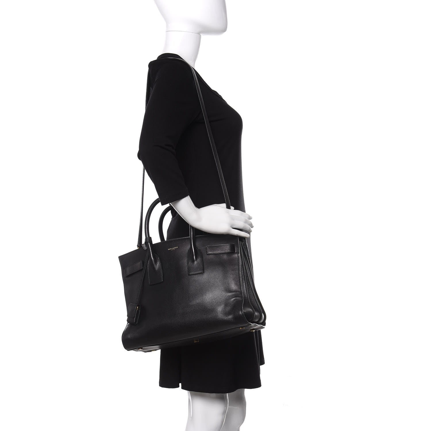 Saint Laurent Calfskin Small Sac De Jour Black 2 of 9