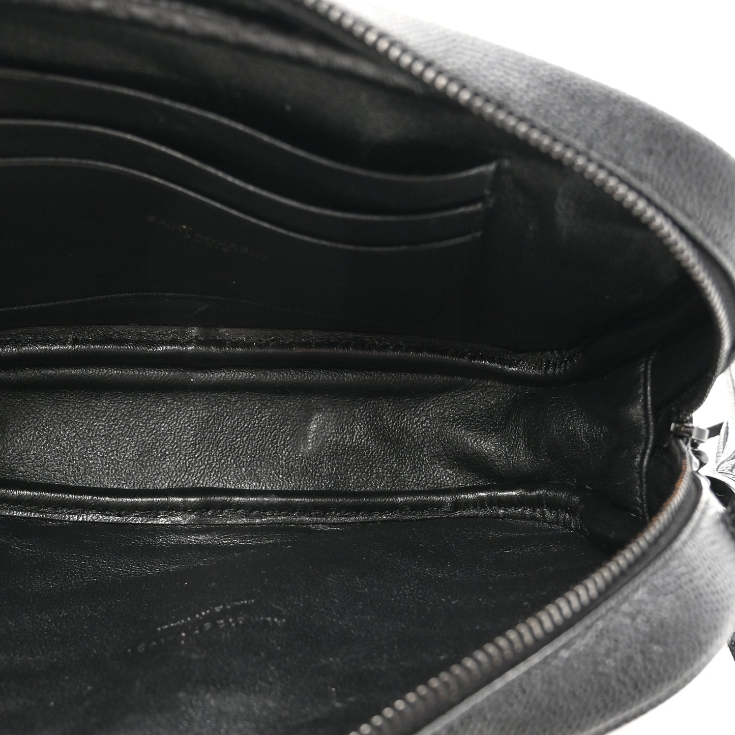 Grain De Poudre Matelasse Monochrome Monogram Mini Lou Camera Bag Black