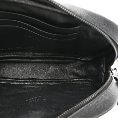 Saint Laurent Grain De Poudre Matelasse Monochrome Monogram Mini Lou Camera Bag Black 4 of 9