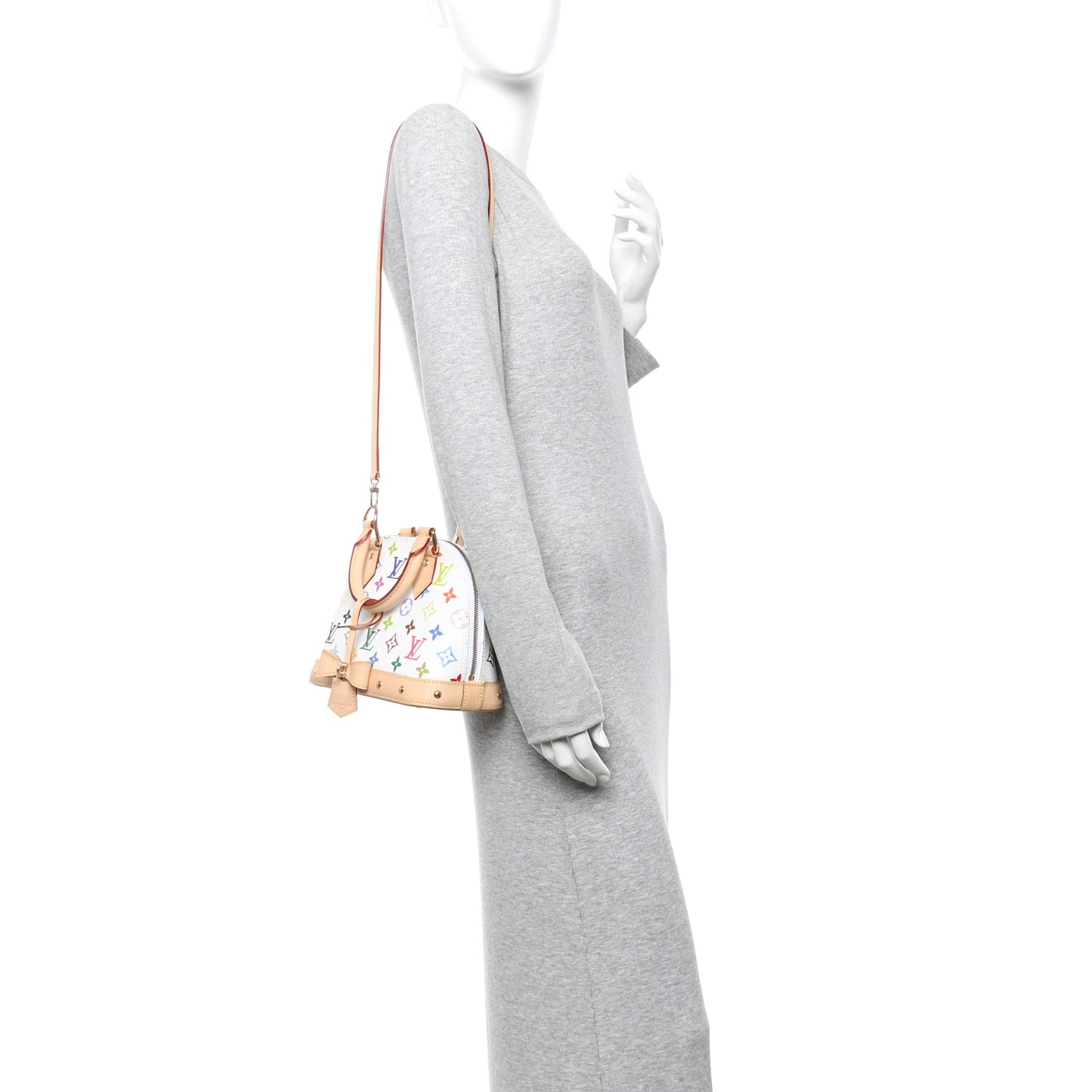 LV x TM Monogram Multicolor Alma BB White