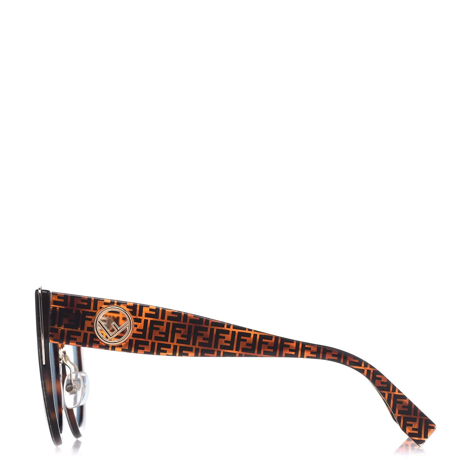Fendi Acetate F is Fendi FF Cat Eye Sunglasses FF 0360/G/S Havana 3 of 8