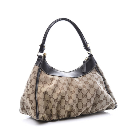 Gucci Monogram Medium D Gold Ring Hobo Dark Brown 2 of 12