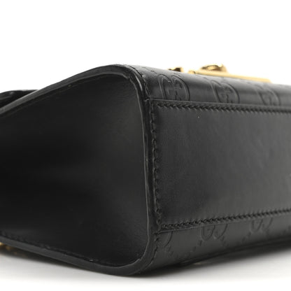 Gucci Guccissima Small Padlock Shoulder Bag Black 9 of 10