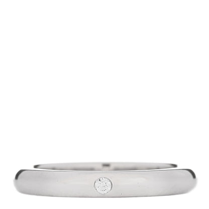Tiffany Platinum Diamond Elsa Peretti Band Ring 50 5.5 1 of 5