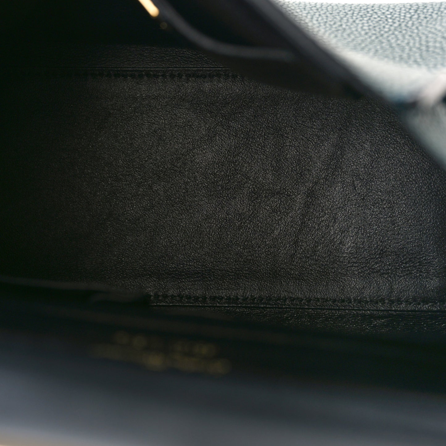 Grained Calfskin Sofia Satchel Dark Green