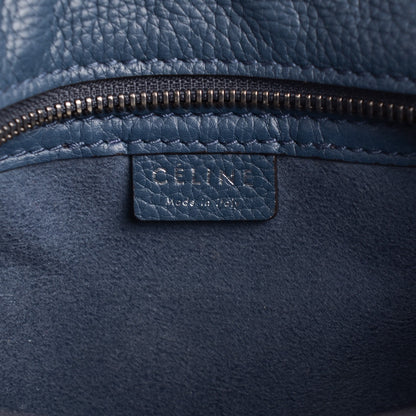 Celine Drummed Calfskin Nano Luggage Orage 6 of 8